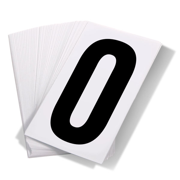 Truck Placard UN White Numbers - 50 pcs UNWH INCOM