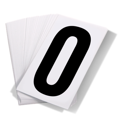 Truck Placard UN White Numbers - 50 pcs UNWH INCOM