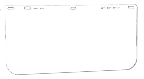 Valugard Visor PC - Flat - 7-1/2" X 15-1/2" - .040" 12F487400/12F487400GR Dentec Safety