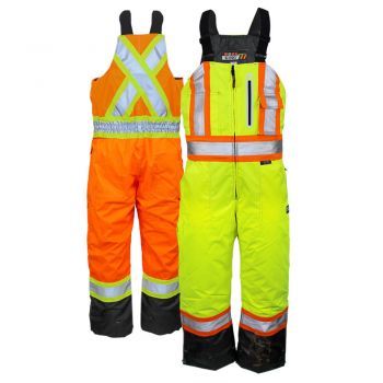Waterproof Breathable Insulated Rip Stop Bib Safety Overall | Class 1 &amp; 2, Level S876 Tough Duck/Wo…