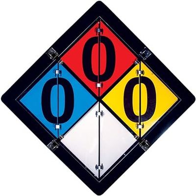 NFPA Diamond Flip Placard - Customizable Safety Sign - 15.5" x 15.5" NFPA3000 INCOM