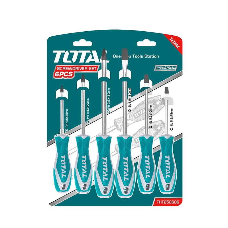 6 Pcs Industrial Screwdriver Set THT250606 Total Tools Canada