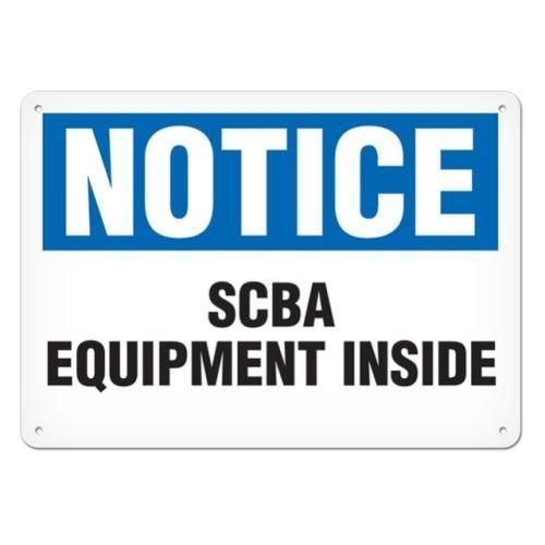 OSHA Safety Sign | Notice SCBA Equipment | INCOM SS4036V, SS4036A, SS4036P, SC4036V, SC4036A, SC403…