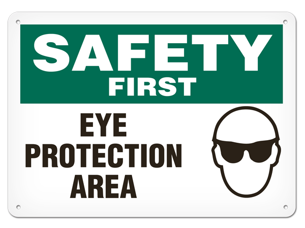 OSHA Safety Sign | Safety Eye Protect Area | INCOM SS5006V, SS5006A, SS5006P, SC5006V, SC5006A, SC5…