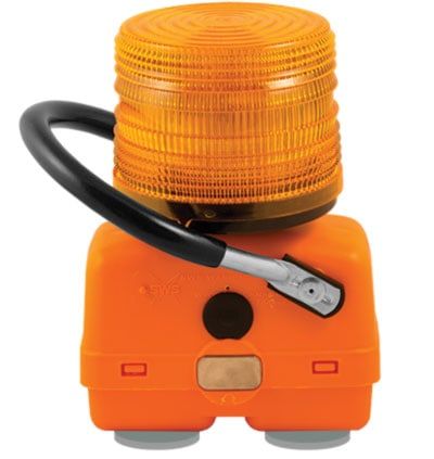 Amber Portable LED Beacon Magnetic Mount - Lens: Amber 735SM-A,B,C,R SWS