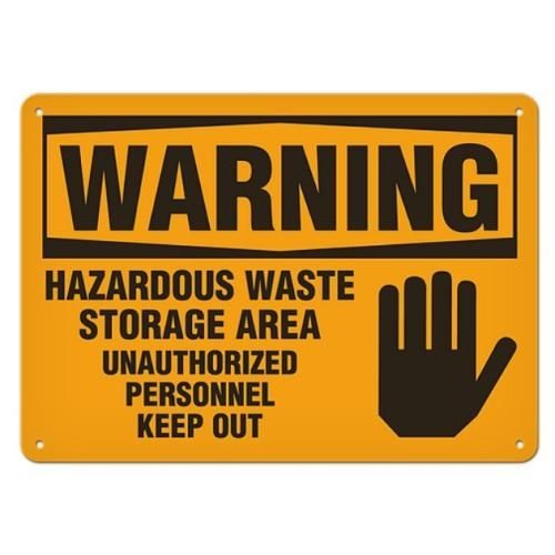 OSHA Safety Sign | Warning Haz Waste  | INCOM SS3001V, SS3001A, SS3001P, SC3001V, SC3001A, SC3001P,…
