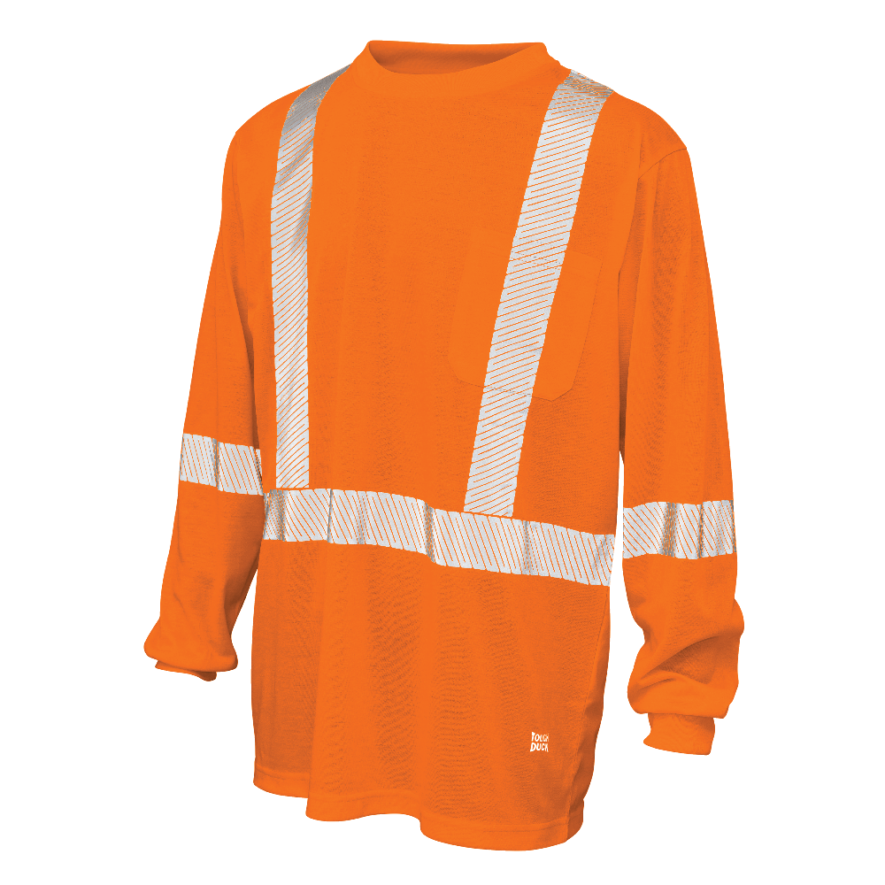 Polyester Jersey Long-Sleeve Safety T-Shirt ST22 Tough Duck/Work King