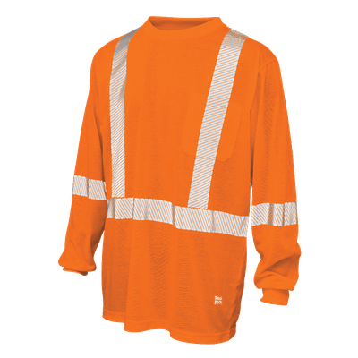 Polyester Jersey Long-Sleeve Safety T-Shirt ST22 Tough Duck/Work King