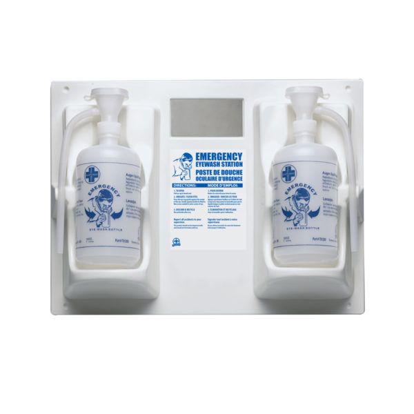 Dual Eyewash Station w/ (2) 1L Empty Bottles F4565701 WASIP