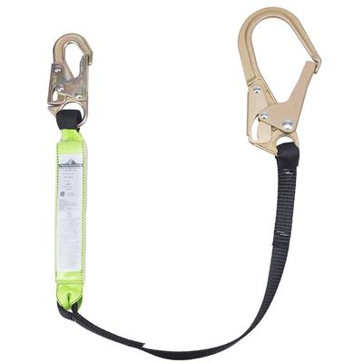 Shock Absorbing Lanyard - SP - Single Leg - Snap &amp; Form Hooks - 200 - 350 Lb Capacity