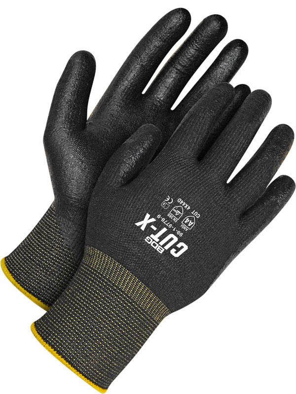 Touch Tech Black 13G Seamless Knit HPPE Cut Resistant | Pack of 6 | Cut Level A4 99-1-9778 Bob Dale…