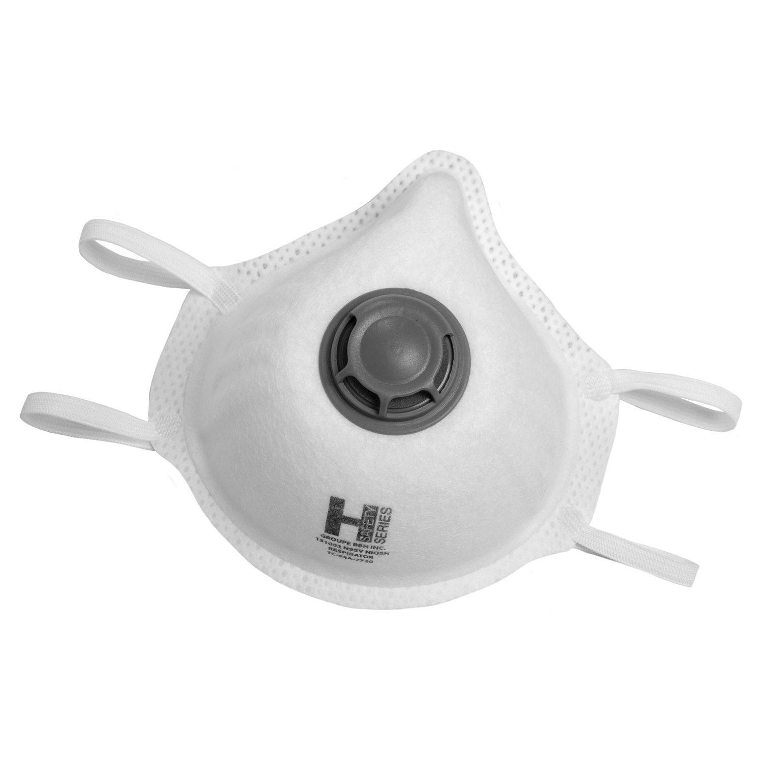 N95V NIOSH Masks with Gry Valve - 12/Box 151002 Groupe BBH