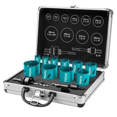 12PCS Bi-Metal Hole Saw Set TACSH1121 Total Tools Canada