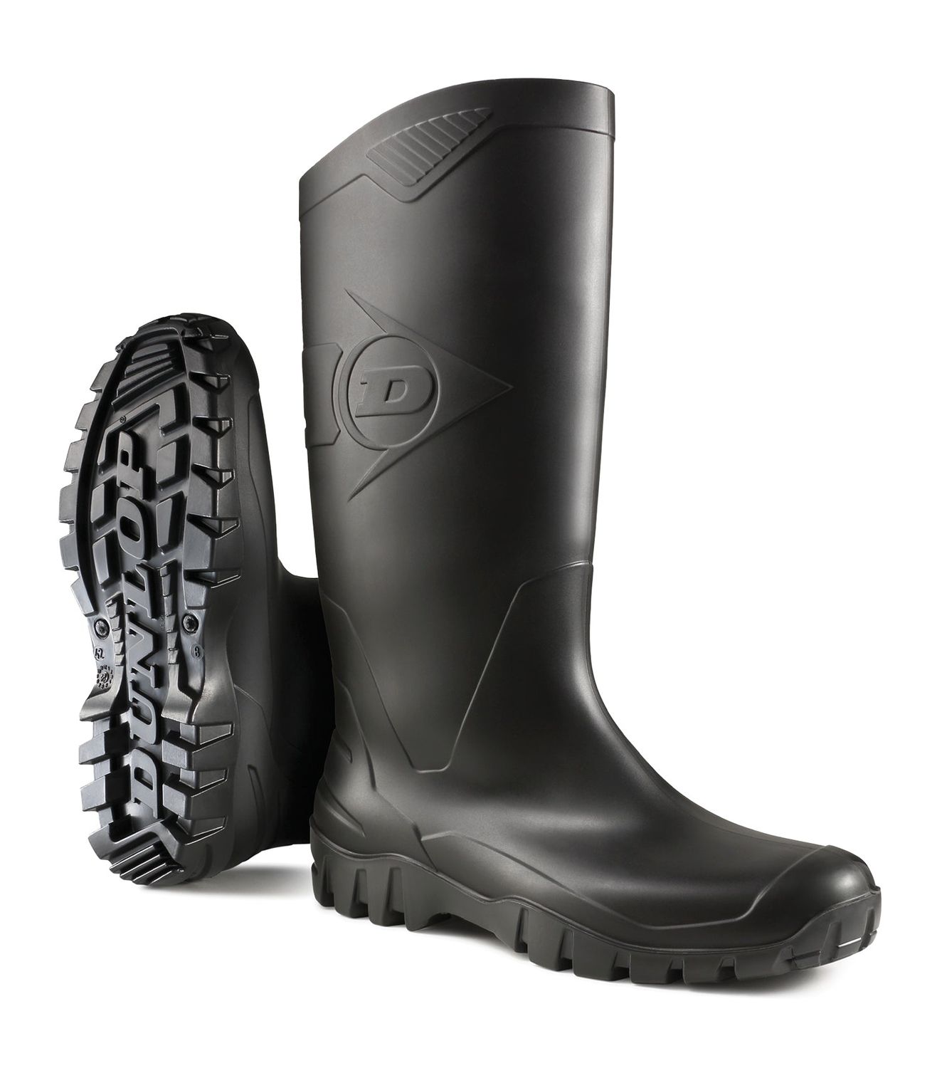 Dane Soft Toe, Black | Waterproof 14'' Boots, Durable PVC DK600011-1 Dunlop