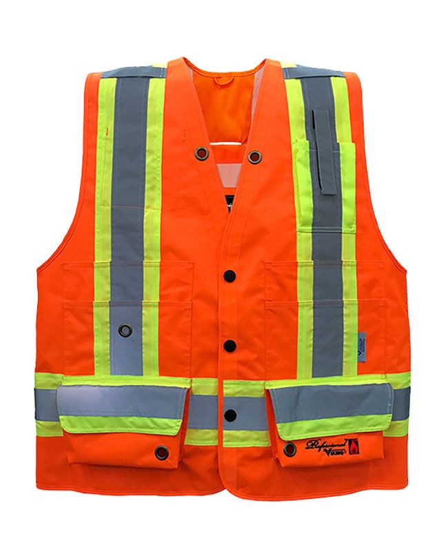 Professional Journeyman 300D Trilobal Rip-stop FR Surveyor Vest | Viking 3995FRO/3995FR   Safety Su?