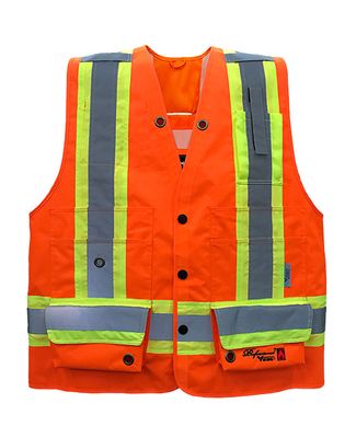 Professional Journeyman 300D Trilobal Rip-stop FR Surveyor Vest | Viking 3995FRO/3995FR   Safety Su?