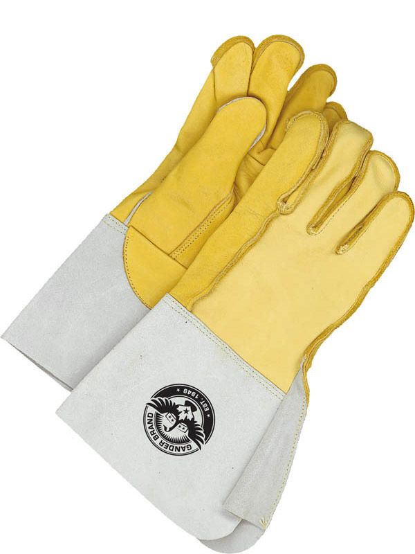 Grain Leather Utility Glove Gauntlet Outseam Sewn Ruf Rigger 64-1-1065C Bob Dale Gloves