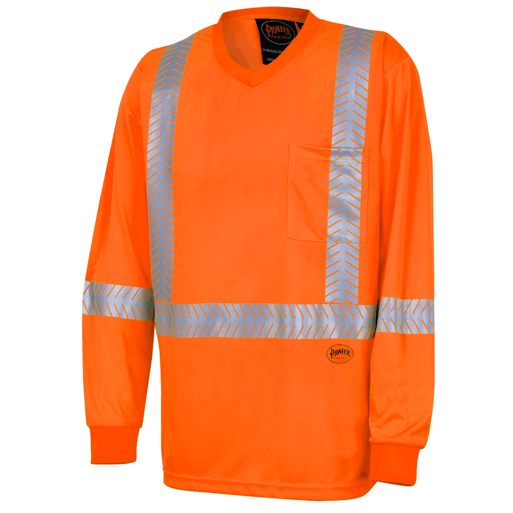 Hi-Viz 50+ UV Protection, Coolpass Ultra-Cool, Ultra-Breathable Long-Sleeved Safety Shirt with Ches…
