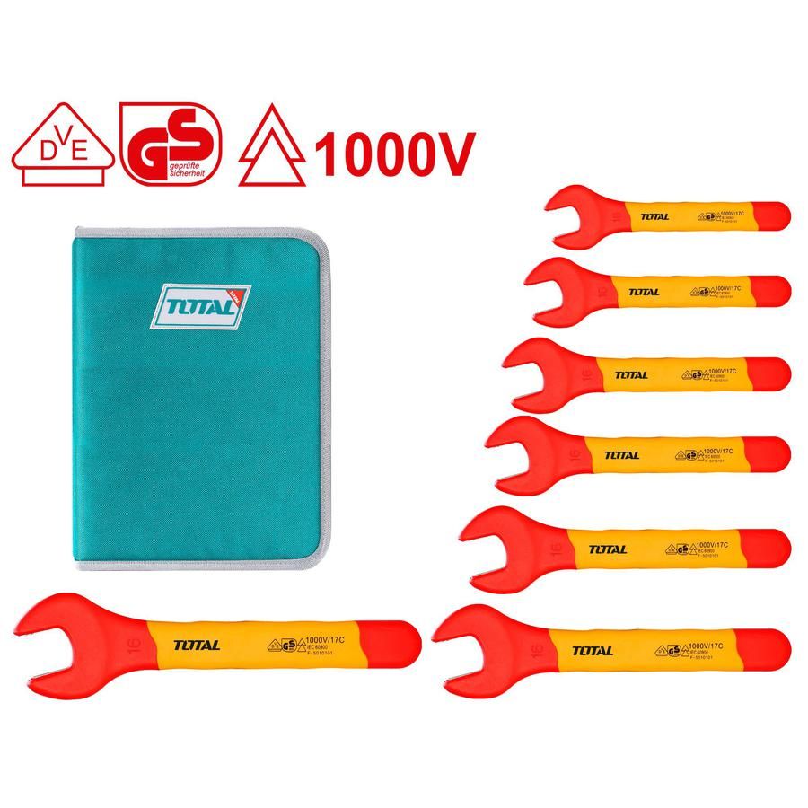 7PCS Insulated Open End Spanner Set (VDE Certified)