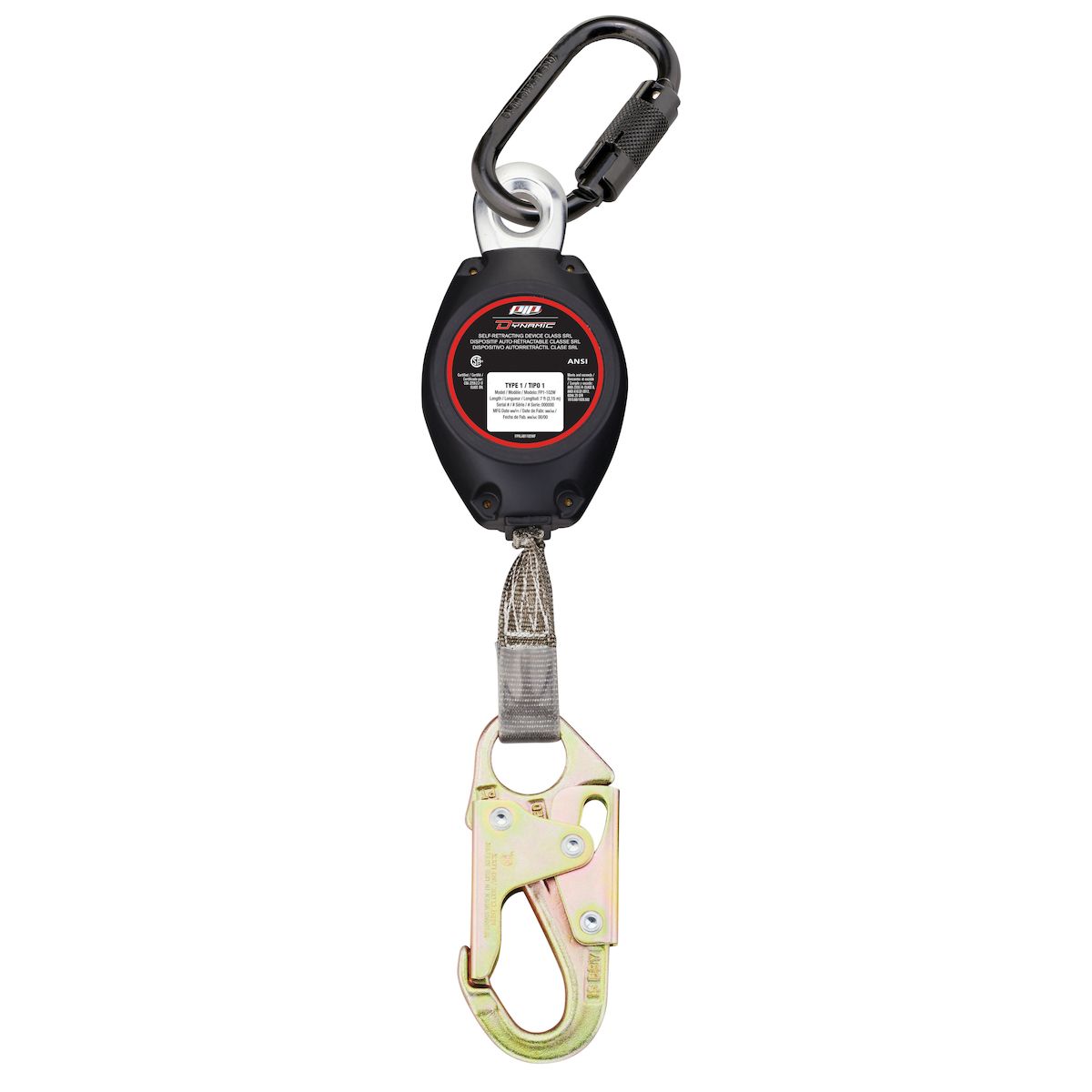 Dynamic? Webbing Self-Retracting Lifeline CSA Class - Small Snap Hook - 7' (2.1m)