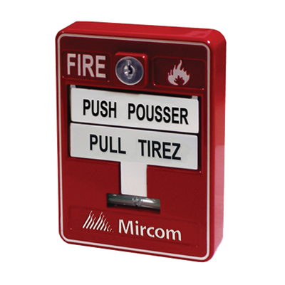 MS-700 Manual Alarm Pull Station - Dual Action Bilingual Pull Station c/w Key Reset &amp; Terminal Conn…