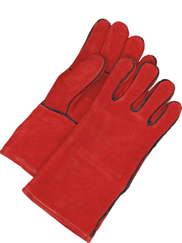 Welding Glove Split Leather High Heat Rust Red - Pack of 12 60-1-2238 Bob Dale Gloves