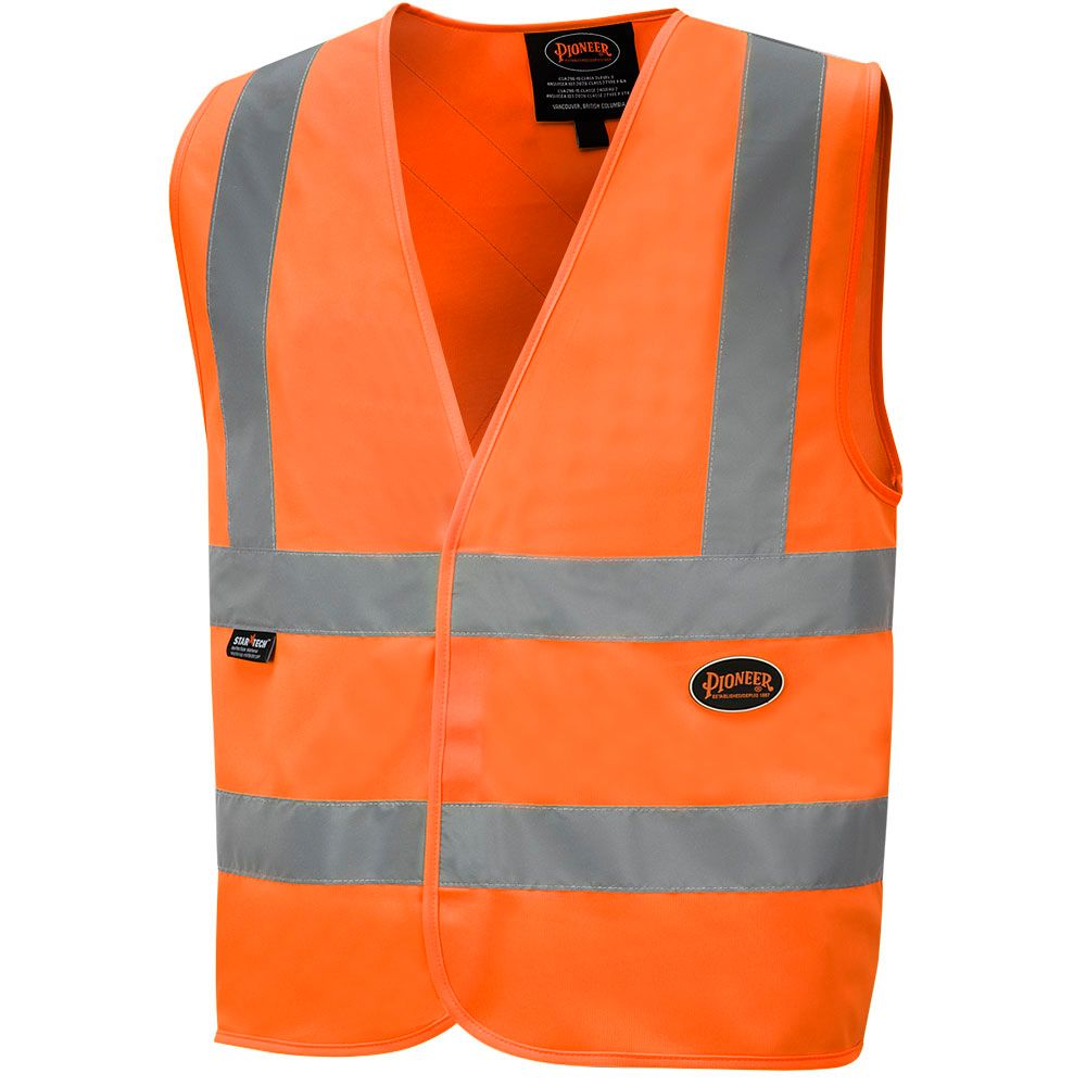 Hi-Viz Polyester Tricot Safety Vest with 2" Tape | Pioneer 6885/6886 Pioneer