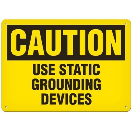 OSHA Safety Sign | Caution Ground Dev  | INCOM SS2041 INCOM