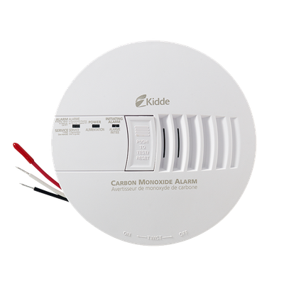 Kidde Hardwired 120V CO Alarm with Battery Backup 900-0128 RS Steel