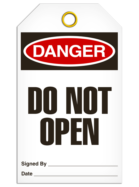 Danger -Do Not Open  | Pack /25 | INCOM TG1040 INCOM