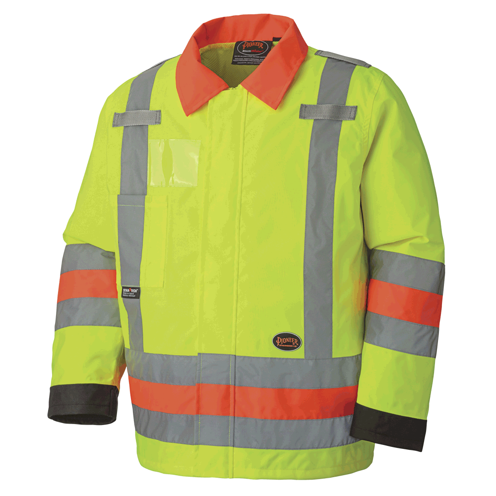 Hi-Viz Traffic Control Waterproof Safety Jacket | Pioneer 6037 Pioneer