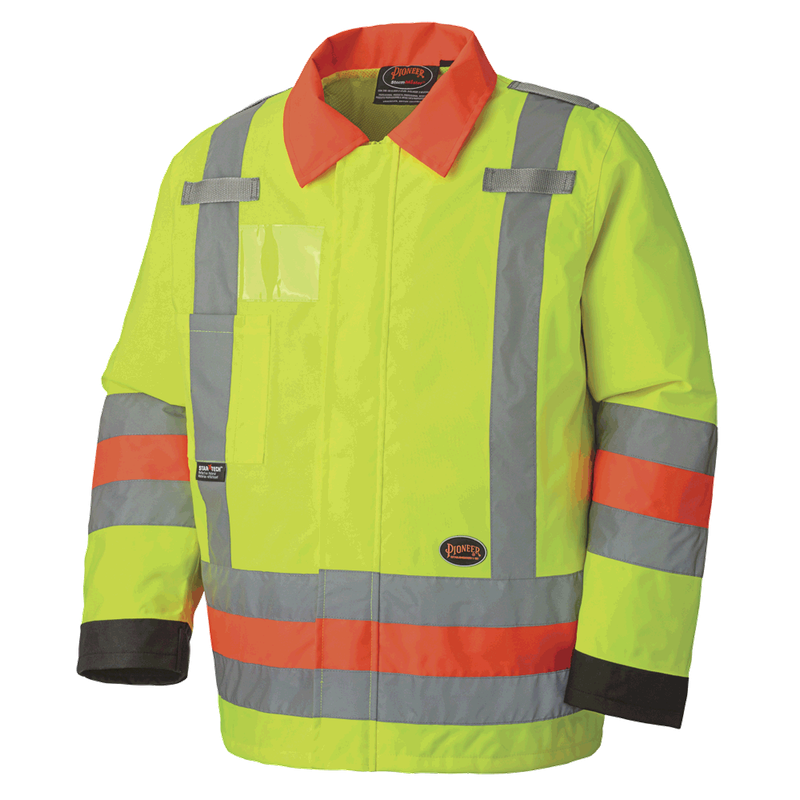 Hi-Viz Traffic Control Waterproof Safety Jacket | Pioneer 6037 Pioneer