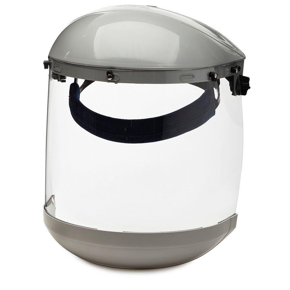 Dual Crown Face Shield with Window &amp; Ratcheting Headgear | Sellstrom S30310   Safety Supplies Canada
