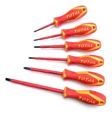 6 Pcs Insulated Screwdriver Set (VDE Certified) THTIS566 Total Tools Canada