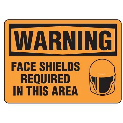 OSHA Safety Sign | Warning Face Shield  | INCOM SS3013V, SS3013A, SS3013P, SC3013V, SC3013A, SC3013…