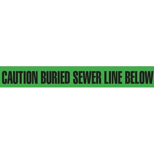 3" CAUTION BURIED SEWER LINE BELOW Utility Barrier Tape UT3302 INCOM