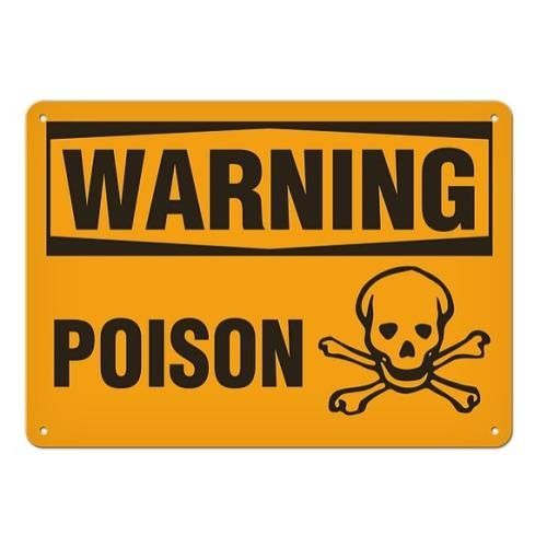 OSHA Safety Sign | Warning Poison  | INCOM SS3036V, SS3036A, SS3036P, SC3036V, SC3036A, SC3036P, SA…