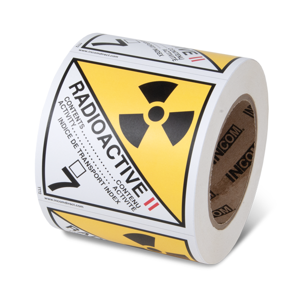 Class 7.2 TDG Label - Radioactive Materials Cat. 2 TT72 INCOM
