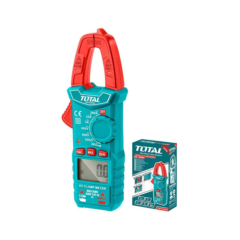 Digital AC Clamp Meter(200A-600V) TMT42002 Total Tools Canada