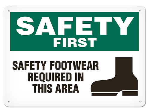 OSHA Safety Sign | Safety Safety Foot  | INCOM SS5013 INCOM