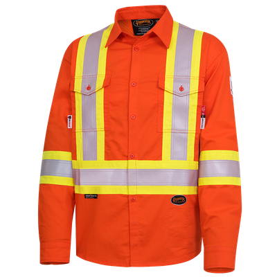 FR-Tech Flame Resistant 7 oz Hi-Viz Safety Shirt | Pioneer 7743 Pioneer