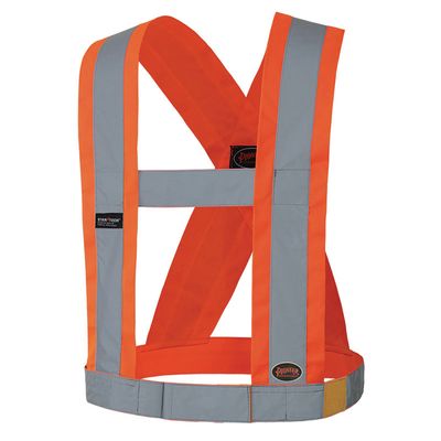 Adjustable Hi-Vis Premium Elastic Safety Sash | Pioneer 5490/5492   Safety Supplies Canada