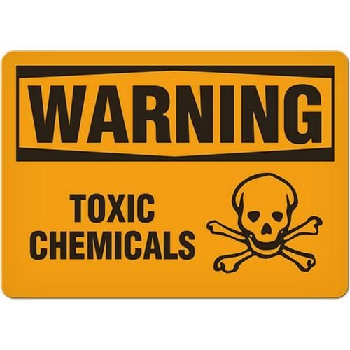 OSHA Safety Sign | Warning Toxic Chem  | INCOM SS3033V, SS3033A, SS3033P, SC3033V, SC3033A, SC3033P…