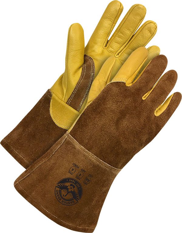 Gold Grain Brown Split Cowhide Cut Resistant Liner | Cut Level A6 60-1-1818KV Bob Dale Gloves