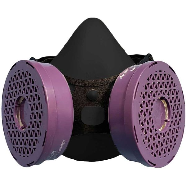 Comfort-Air 400Nx Black Half Mask Complete with P100 without Exhalation Valve - Elastomeric 15R4SMN…
