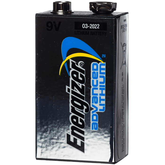 9V Lithium Battery - Energizer Advanced U9VL RS Steel