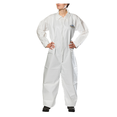 TYVEK Protective Disposable Coverall - White 555L/555XXL RS Steel