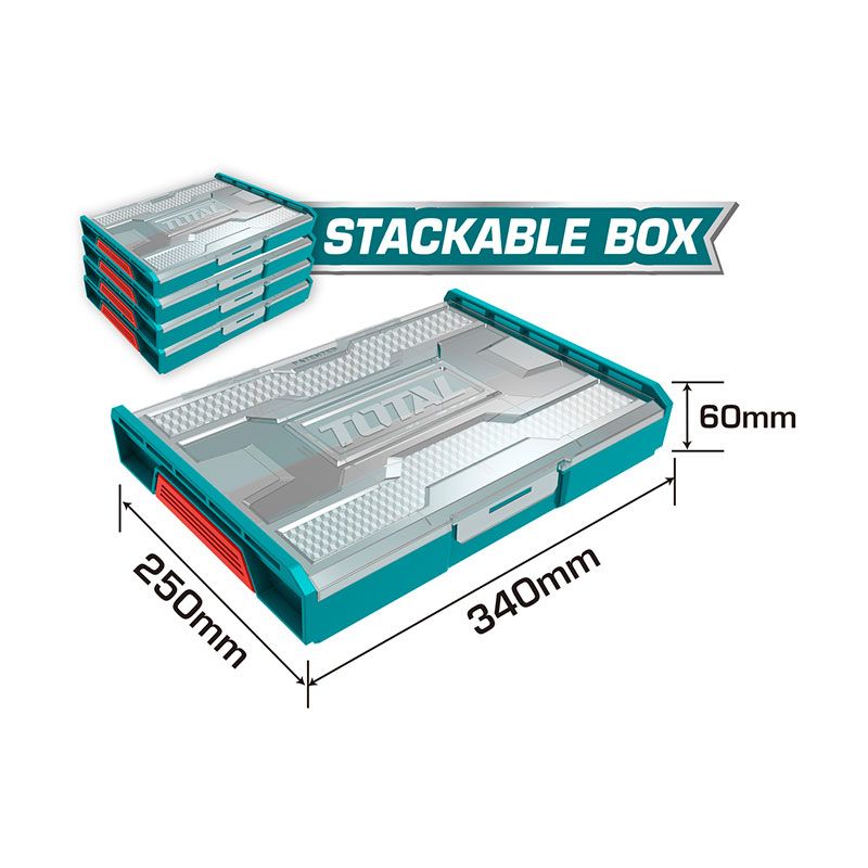 Stackable Plastic Box THKTV02 Total Tools Canada