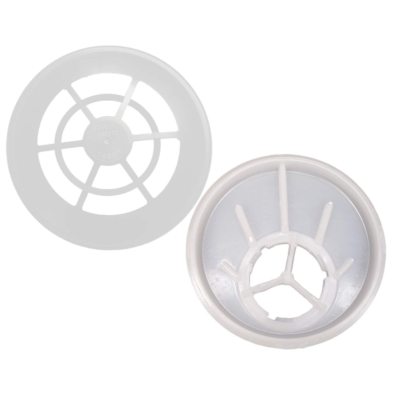 Comfort-Air NxMD White N95 Filter Pad Assembly for N95 Filter Pads - Pack of 4 Pair 15F14668WSET De…