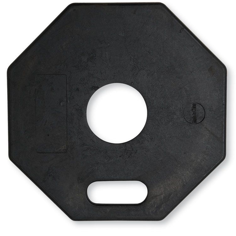 11 lb Black Rubber Octagon Delineator Base BK328P Big K Clothing